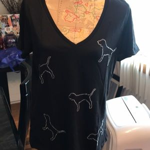 BNIP VS PINK RHINESTONE TEE